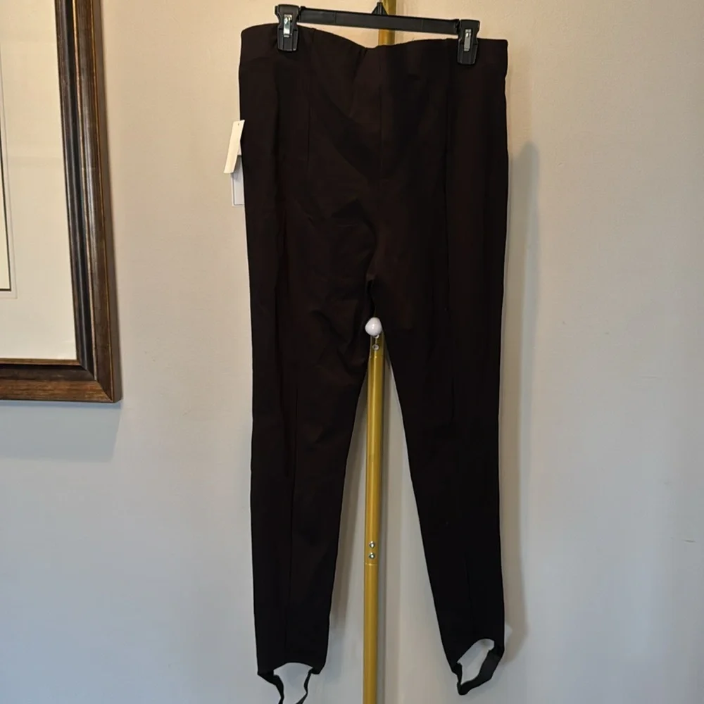 1 State black stirrup leggings NWT XL